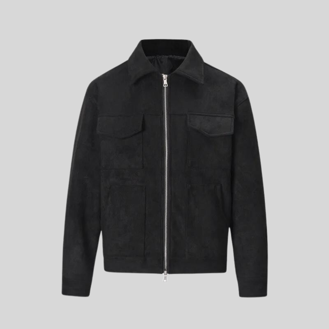 Veste en Daim Femme de Haute Qualité avec Doublure Douce – Élégance et Confort pour Toutes Occasions-1