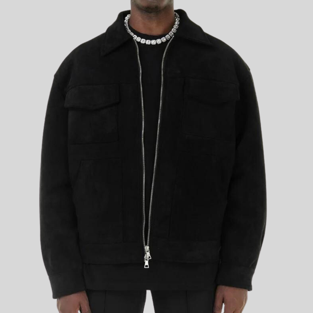 Veste en Daim Femme de Haute Qualité avec Doublure Douce – Élégance et Confort pour Toutes Occasions-4