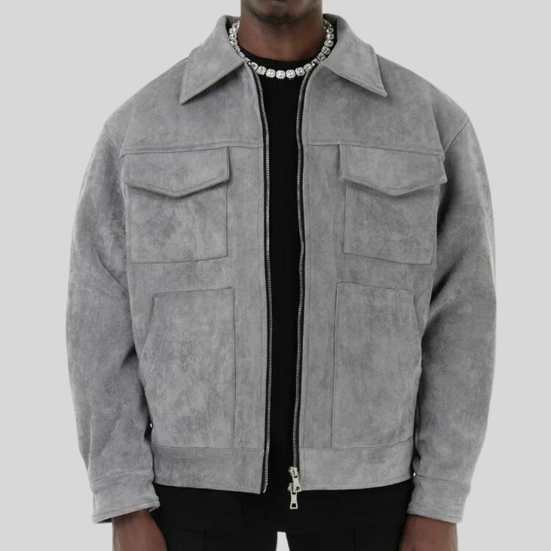 Veste en Daim Femme de Haute Qualité avec Doublure Douce – Élégance et Confort pour Toutes Occasions-3