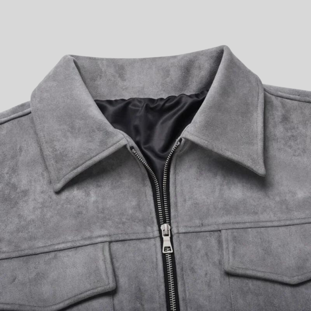 Veste en Daim Femme de Haute Qualité avec Doublure Douce – Élégance et Confort pour Toutes Occasions-6