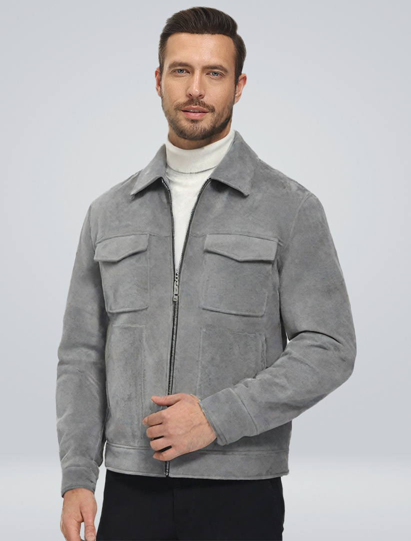 Veste en Daim Femme de Haute Qualité avec Doublure Douce – Élégance et Confort pour Toutes Occasions-2