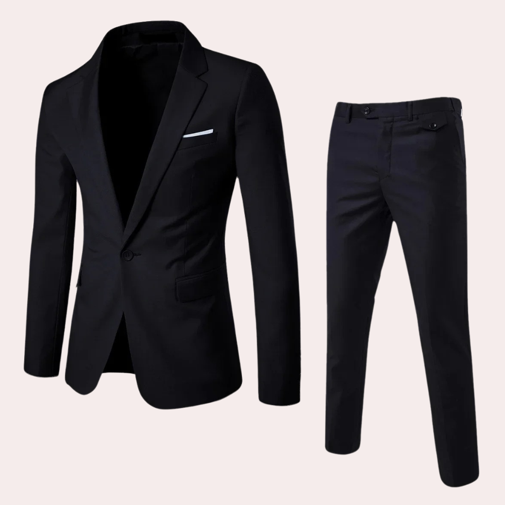 Variant image for Costume Homme Mariage Slim Fit avec Blazer et Pantalon - Élégant et Confortable pour Occasions Formelles-31