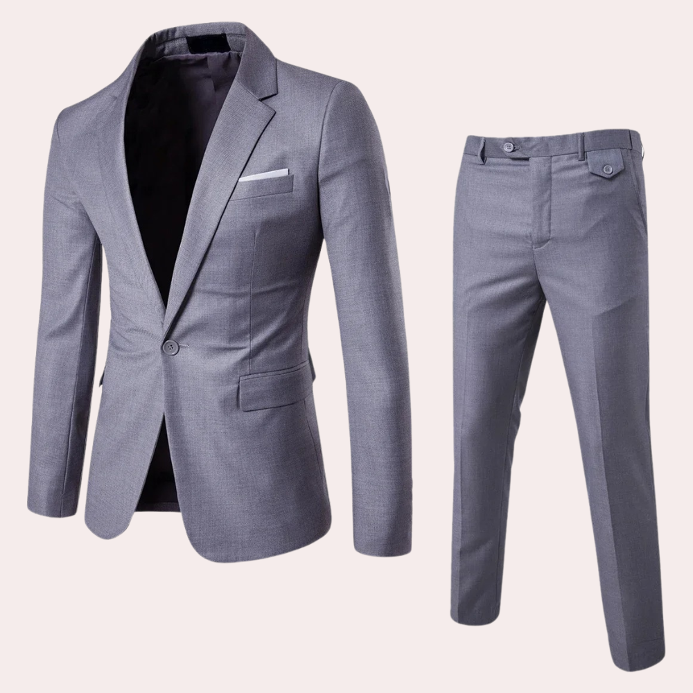 Costume Homme Mariage Slim Fit avec Blazer et Pantalon - Élégant et Confortable pour Occasions Formelles-5