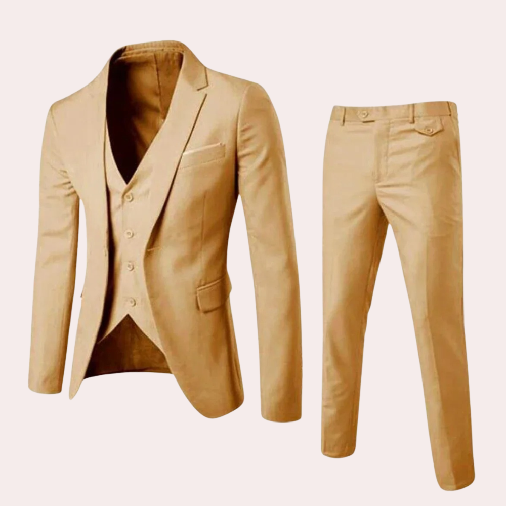 Costume Homme Mariage Slim Fit avec Blazer et Pantalon - Élégant et Confortable pour Occasions Formelles-4