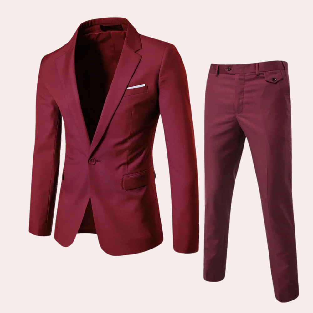 Variant image for Costume Homme Mariage Slim Fit avec Blazer et Pantalon - Élégant et Confortable pour Occasions Formelles-1