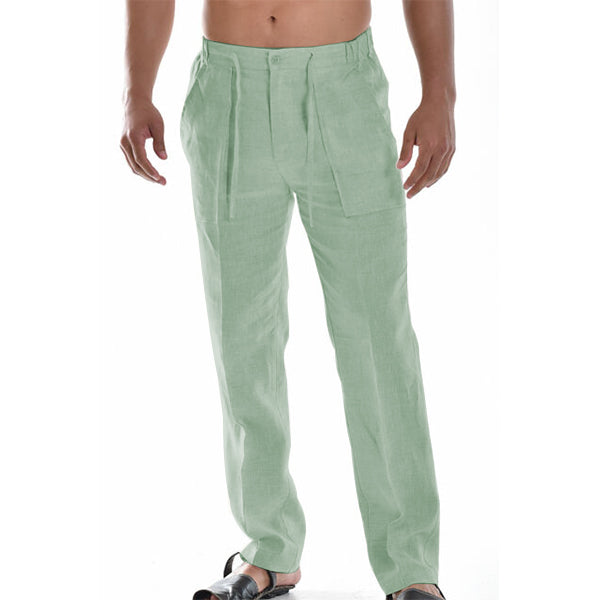 Pantalon en Lin Homme Léger et Confortable avec Taille Élastique – Idéal pour l'Été et les Jours Chauds 5