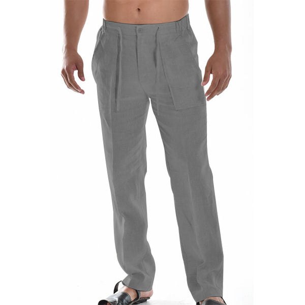 Pantalon en Lin Homme Léger et Confortable avec Taille Élastique – Idéal pour l'Été et les Jours Chauds 6