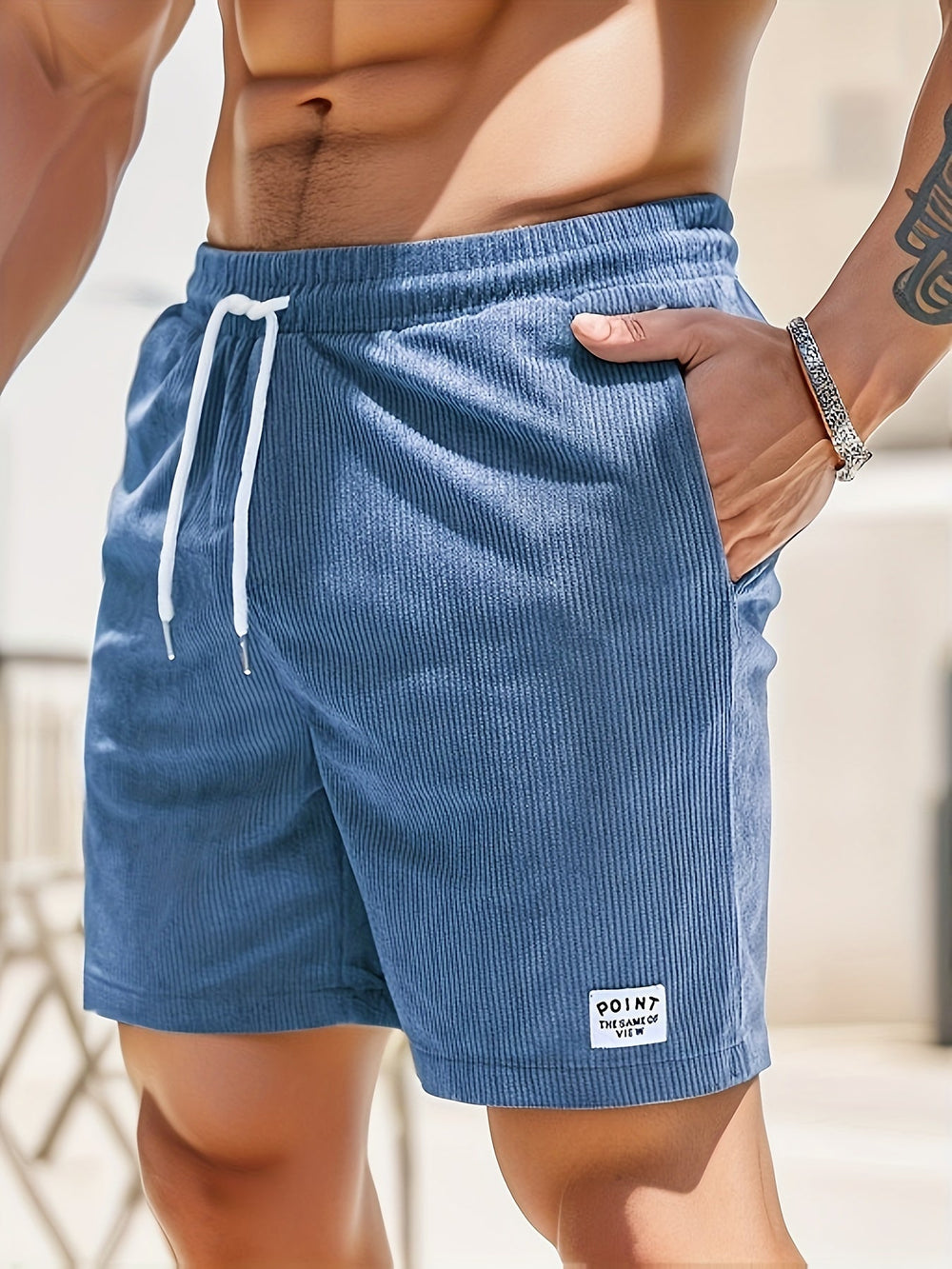 Shorts pour hommes en tissu respirant – Confort et style classique, Idéal pour l'été, Disponible en plusieurs tailles et couleurs-2