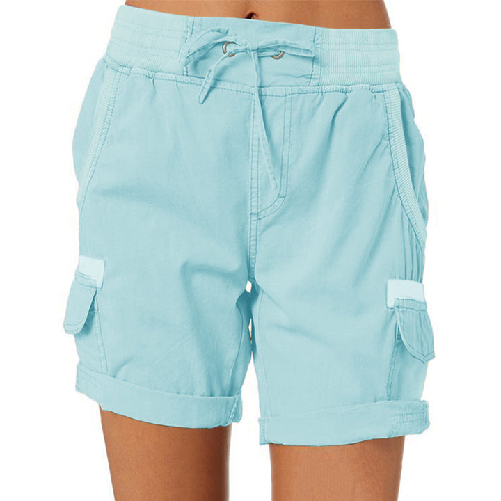 Cargo Short Jean Femme – Taille Haute avec Poches