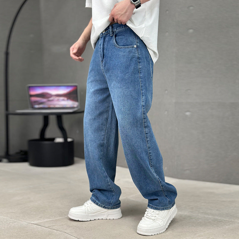 Jeans Pour Hommes – Coupe Droite, Denim, Extensible