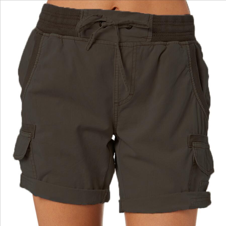 Cargo Short Jean Femme – Taille Haute avec Poches