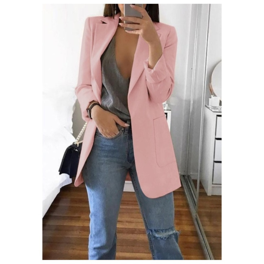 Blazer Décontracté Élégant Femme Lucas – Confort Optimal, Manches Longues, Coupe Ajustée, Plusieurs Tailles Disponibles-1