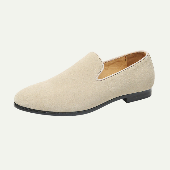 Mocassins Homme Suédine – Slip-On à Semelle Noir