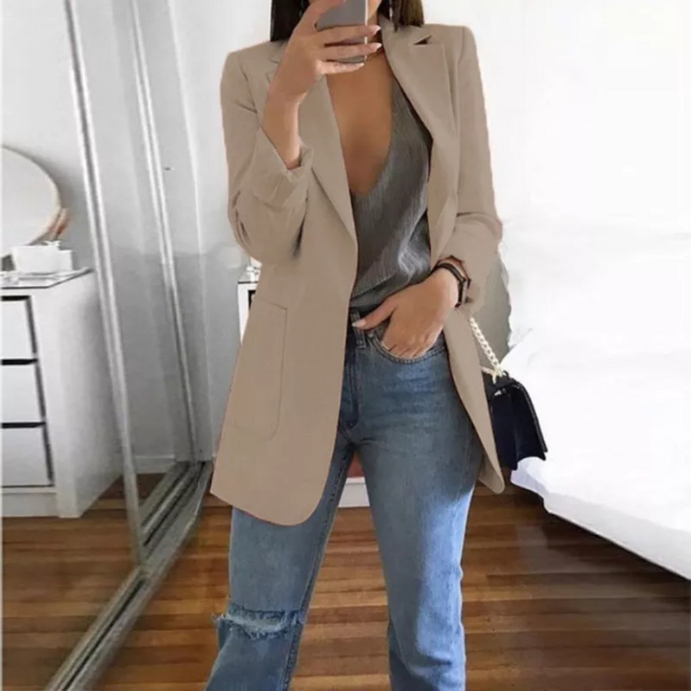 Blazer Décontracté Élégant Femme Lucas – Confort Optimal, Manches Longues, Coupe Ajustée, Plusieurs Tailles Disponibles-2