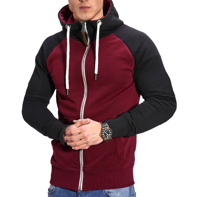 Veste à Capuche Homme - Décontractée Zippée avec Poches