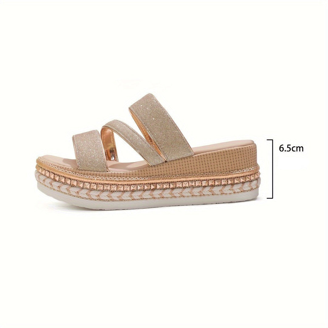Sandales Orthopédiques Confortables Femme en Champagne pour le Printemps et l'Été – Design Ouvert et Semelle Respirante-6