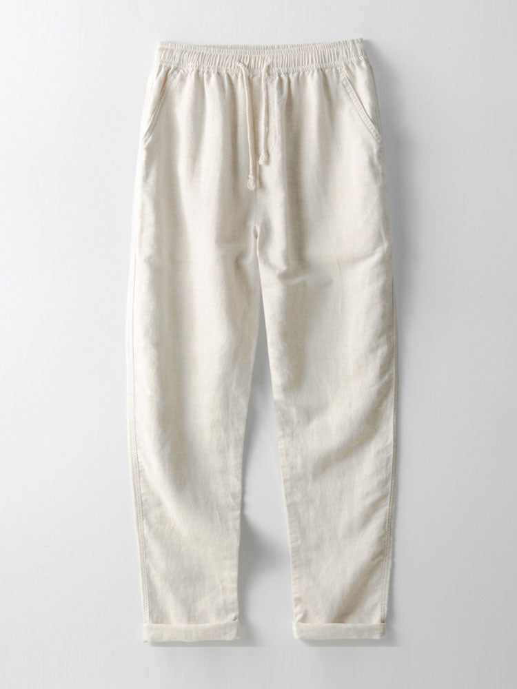 Ensemble d’Été Homme – Chemise et Pantalon Léger en Lin Assortis