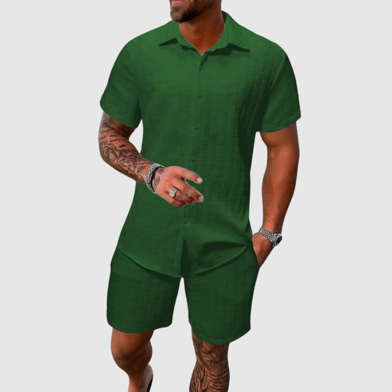 Ensemble Été Homme – Chemise et Short Confortables