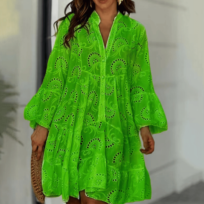 Robe Longue Femme Élégante en Tissu Respirant – Confort et Style pour Toutes Occasions-3