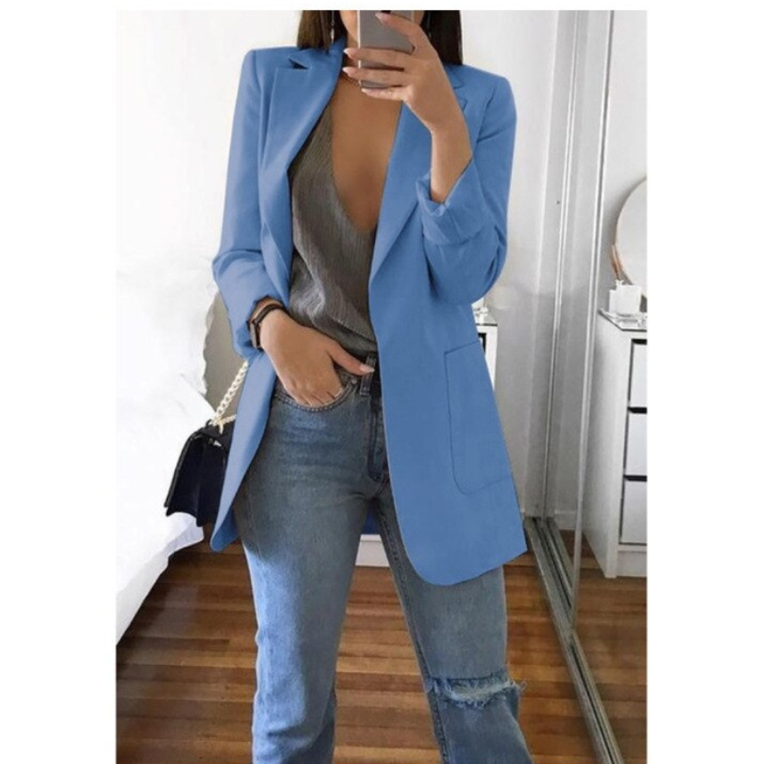 Blazer Décontracté Élégant Femme Lucas – Confort Optimal, Manches Longues, Coupe Ajustée, Plusieurs Tailles Disponibles-3