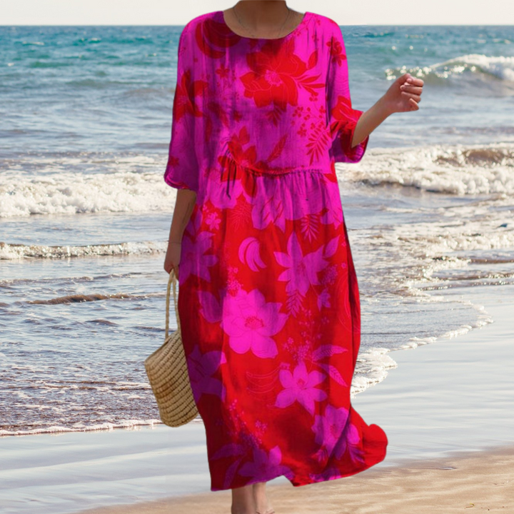 Robe Longue Femme Ethnique – Fluide, Colorée & Légère