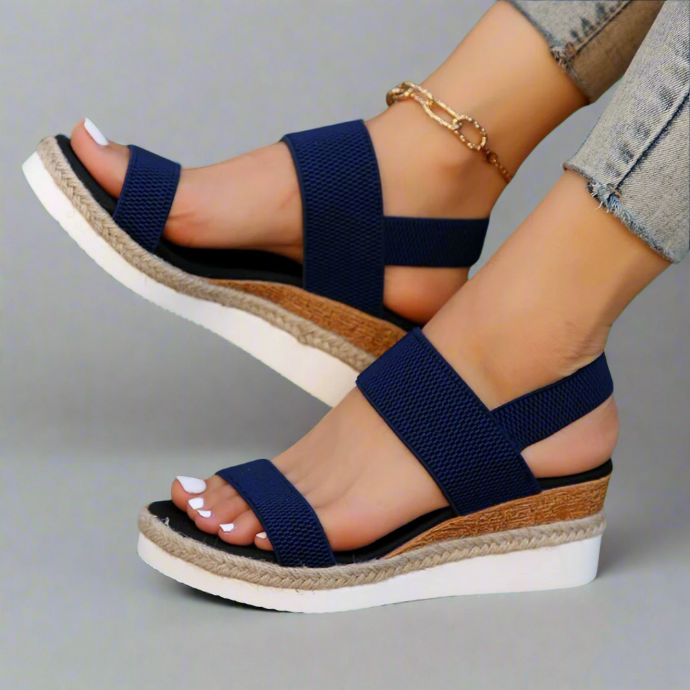 Sandales Orthopédiques Femme Amelia en Cuir Synthétique, Confort et Élégance, Semelle Antidérapante, Tailles 36 à 42 2