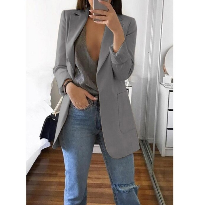 Variant image for Blazer Décontracté Élégant Femme Lucas – Confort Optimal, Manches Longues, Coupe Ajustée, Plusieurs Tailles Disponibles-16