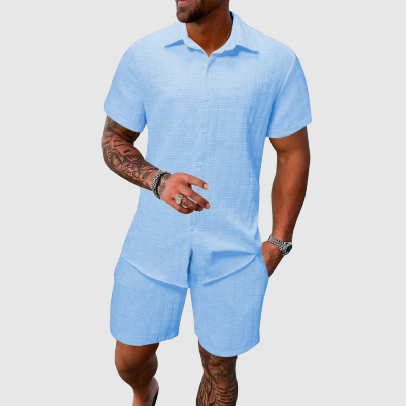 Ensemble Été Homme – Chemise et Short Confortables