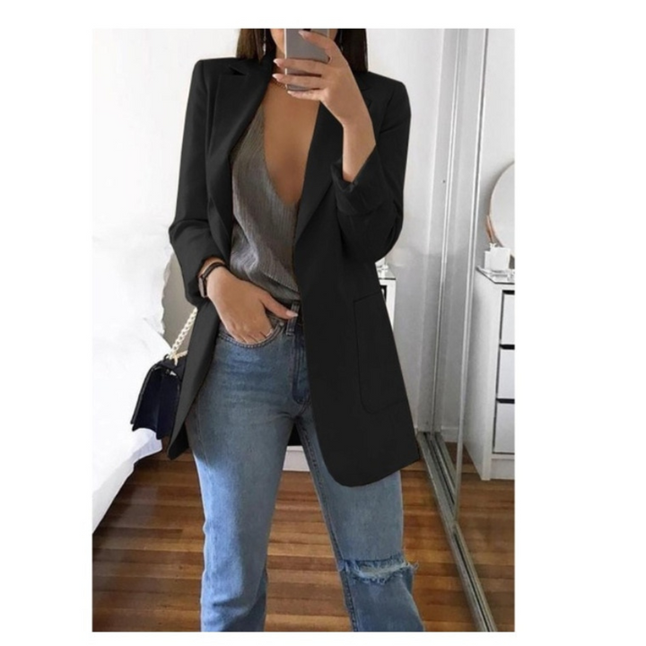 Blazer Décontracté Élégant Femme Lucas – Confort Optimal, Manches Longues, Coupe Ajustée, Plusieurs Tailles Disponibles-6