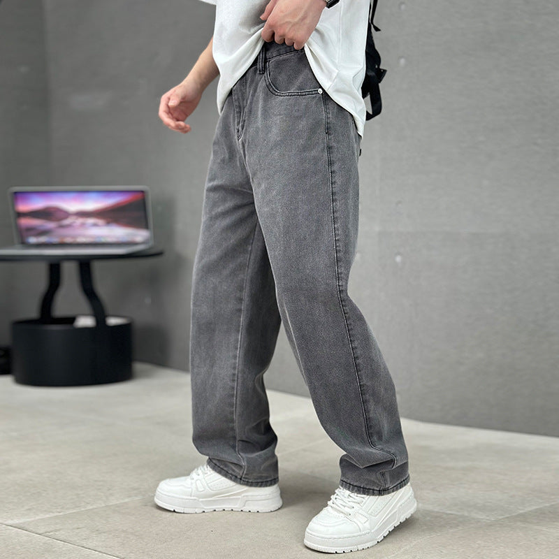 Jeans Pour Hommes – Coupe Droite, Denim, Extensible