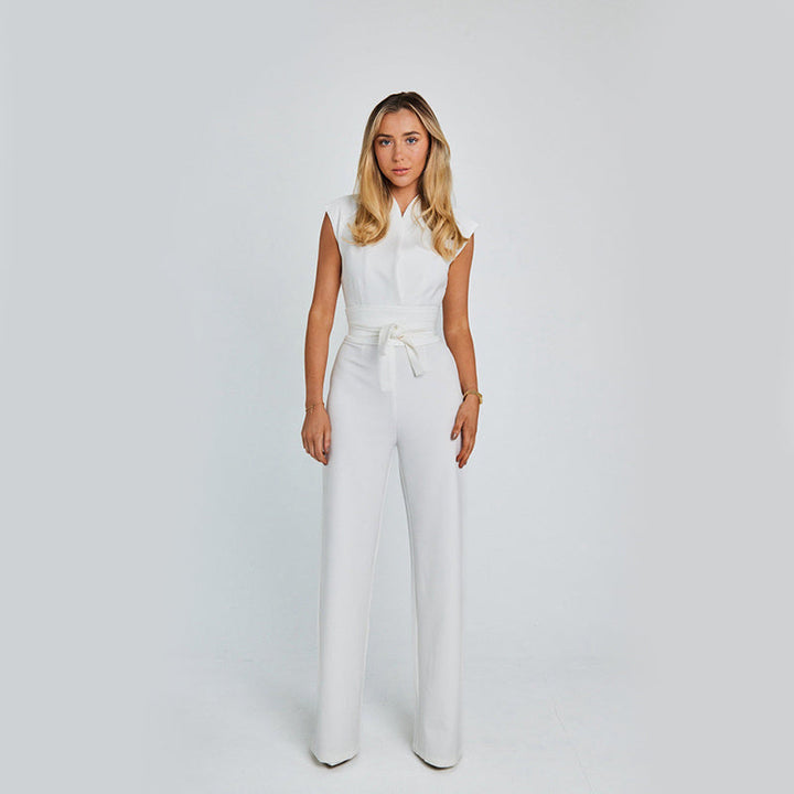 Variant image for Combinaison Femme Chic Sans Manches en Tissu Respirant – Silhouette Flatteuse pour Toutes Occasions-17