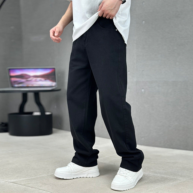 Jeans Pour Hommes – Coupe Droite, Denim, Extensible