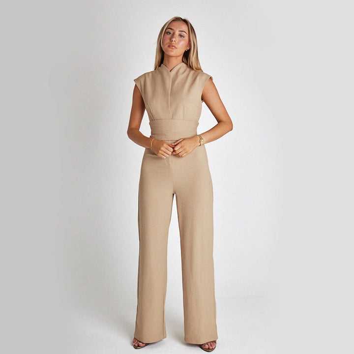 Variant image for Combinaison Femme Chic Sans Manches en Tissu Respirant – Silhouette Flatteuse pour Toutes Occasions-9