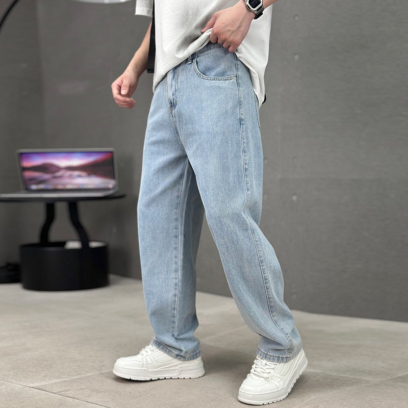 Jeans Pour Hommes – Coupe Droite, Denim, Extensible