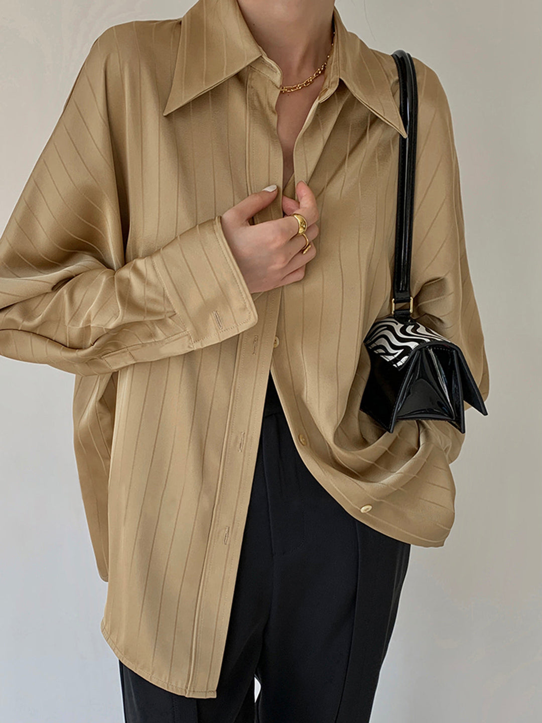 Variant image for Robe Longue Femme Surdimensionnée à Manches Longues en 100% Polyester – Élégante et Confortable pour Toutes Occasions-16