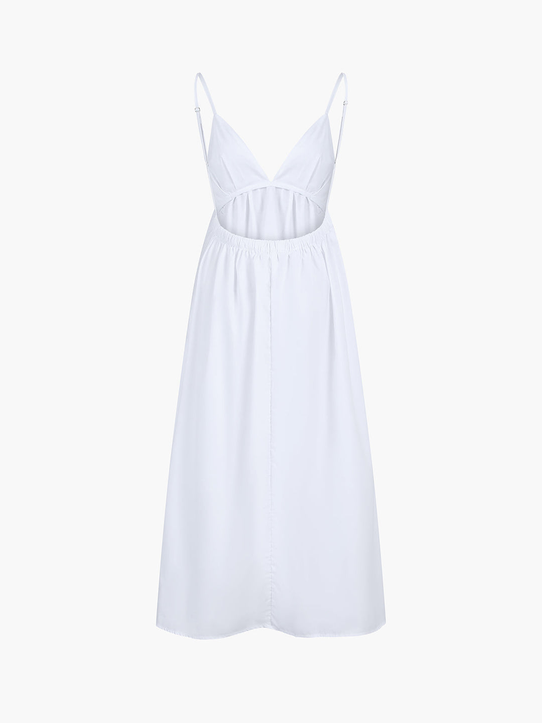 Robe Longue Femme en Coton Sans Manches Décolleté en V – Robe Longue Été Maxi Chic et Décontractée-6