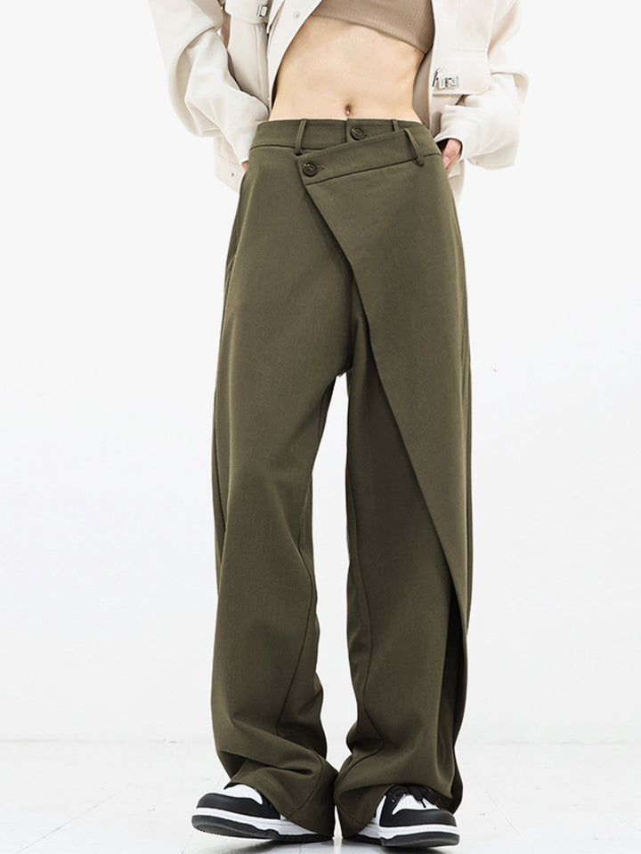 Variant image for Pantalon Fluide Femme Asymétrique en Polyester et Rayonne – Confort Élégant, Longueur Pantalon, Plusieurs Tailles disponibles-24
