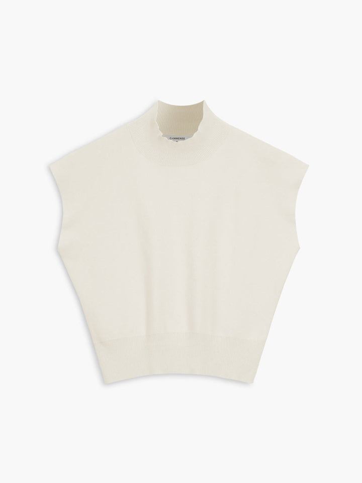Variant image for Gilet Sans Manche Femme en Tricot Noir – Confortable, Ajustement Régulier, Idéal pour Toutes Saisons-16