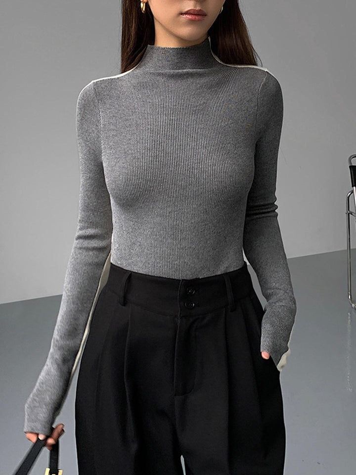 Variant image for Haut en Tricot à Manches Longues Double Face – Confortable et Élégant, Ajustement Régulier, Disponible en Tailles XS à XL-6