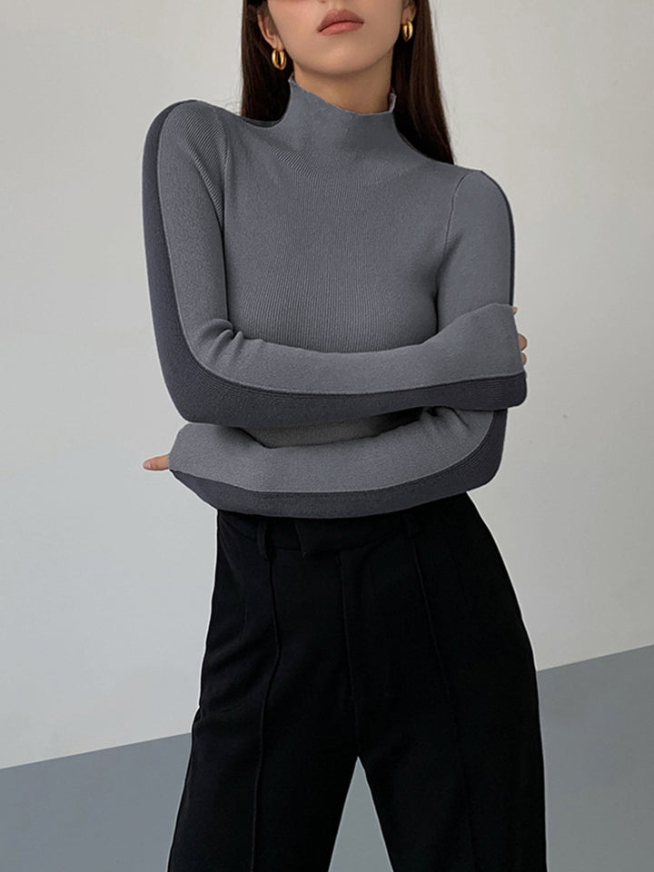 Variant image for Haut en Tricot à Manches Longues Double Face – Confortable et Élégant, Ajustement Régulier, Disponible en Tailles XS à XL-21