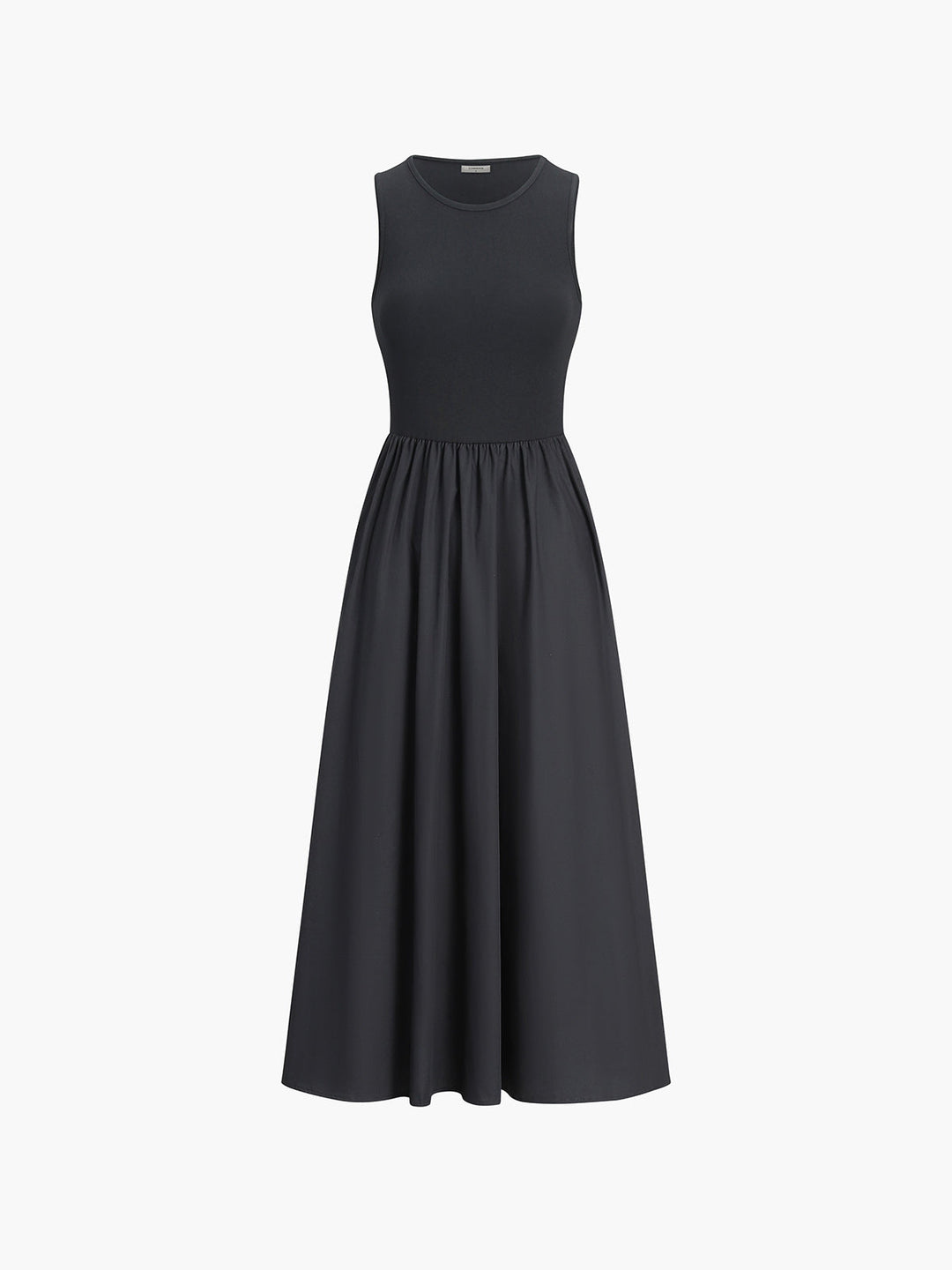 Robe Longue Femme Décontractée en Coton Blanc, Sans Manches, Idéale pour l'Été - Confort Optimal et Style Élégant-5