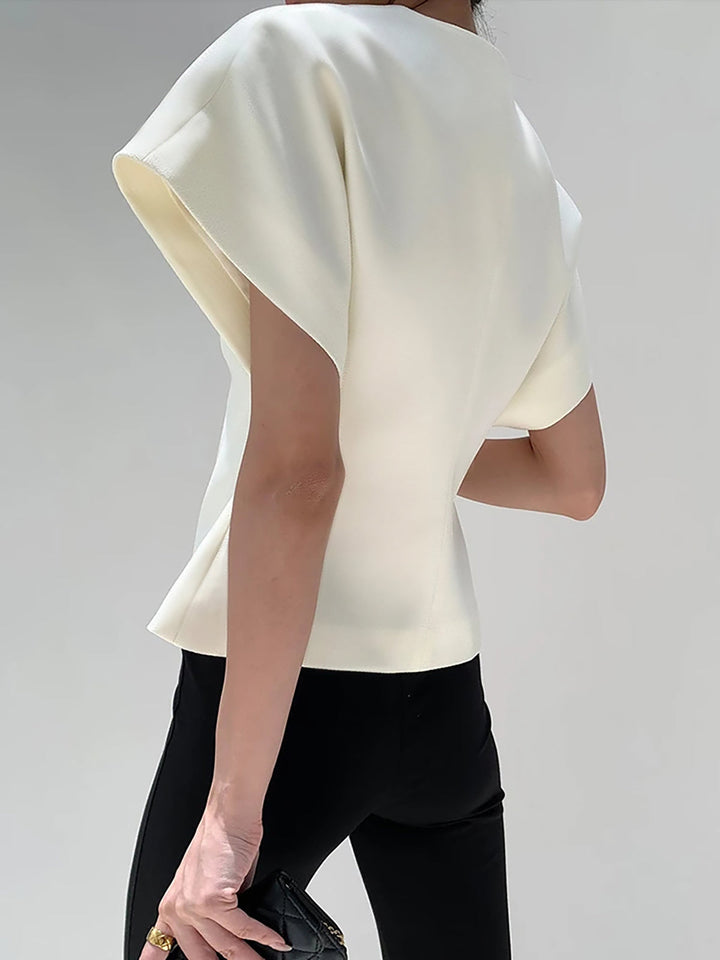 Robe Femme Élégante à Col en V en Polyester avec Manches Courtes – Parfaite pour Soirées et Occasions Spéciales-5