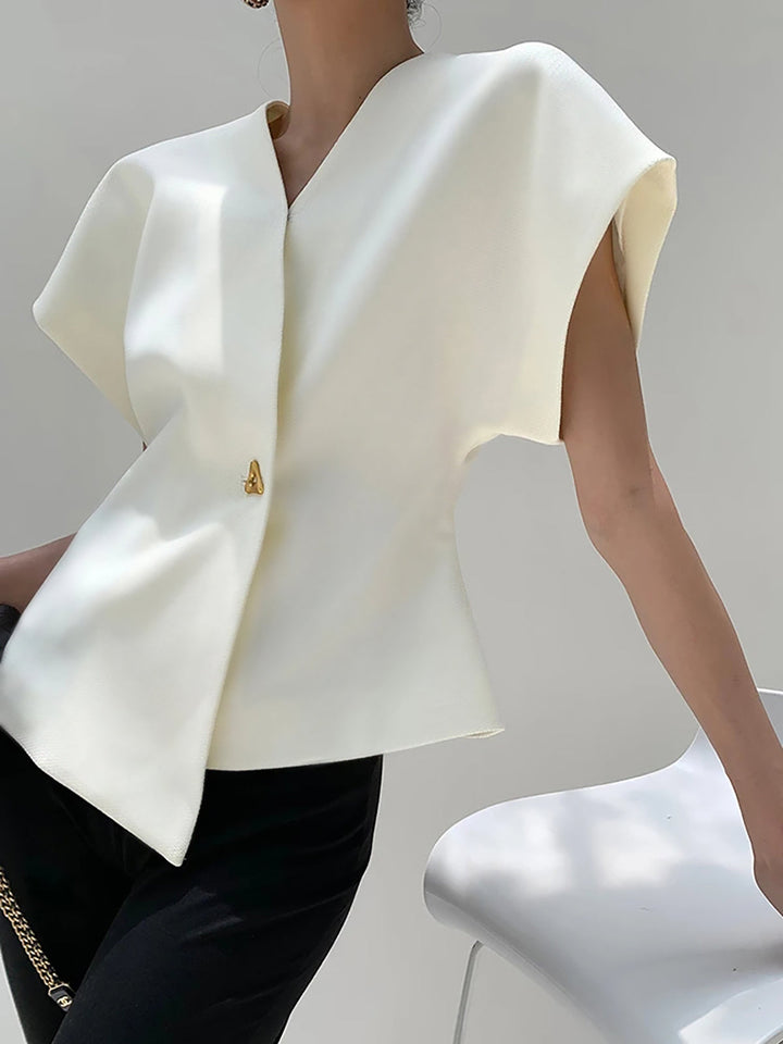 Robe Femme Élégante à Col en V en Polyester avec Manches Courtes – Parfaite pour Soirées et Occasions Spéciales-4