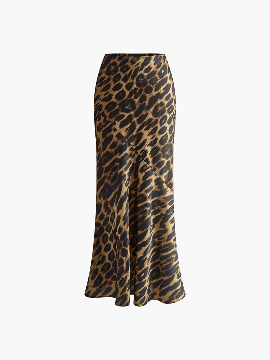 Jupe Maxi Léopard en Polyester Slim Fit – Confort Optimal et Style Élégant, Longueur Maxi-5