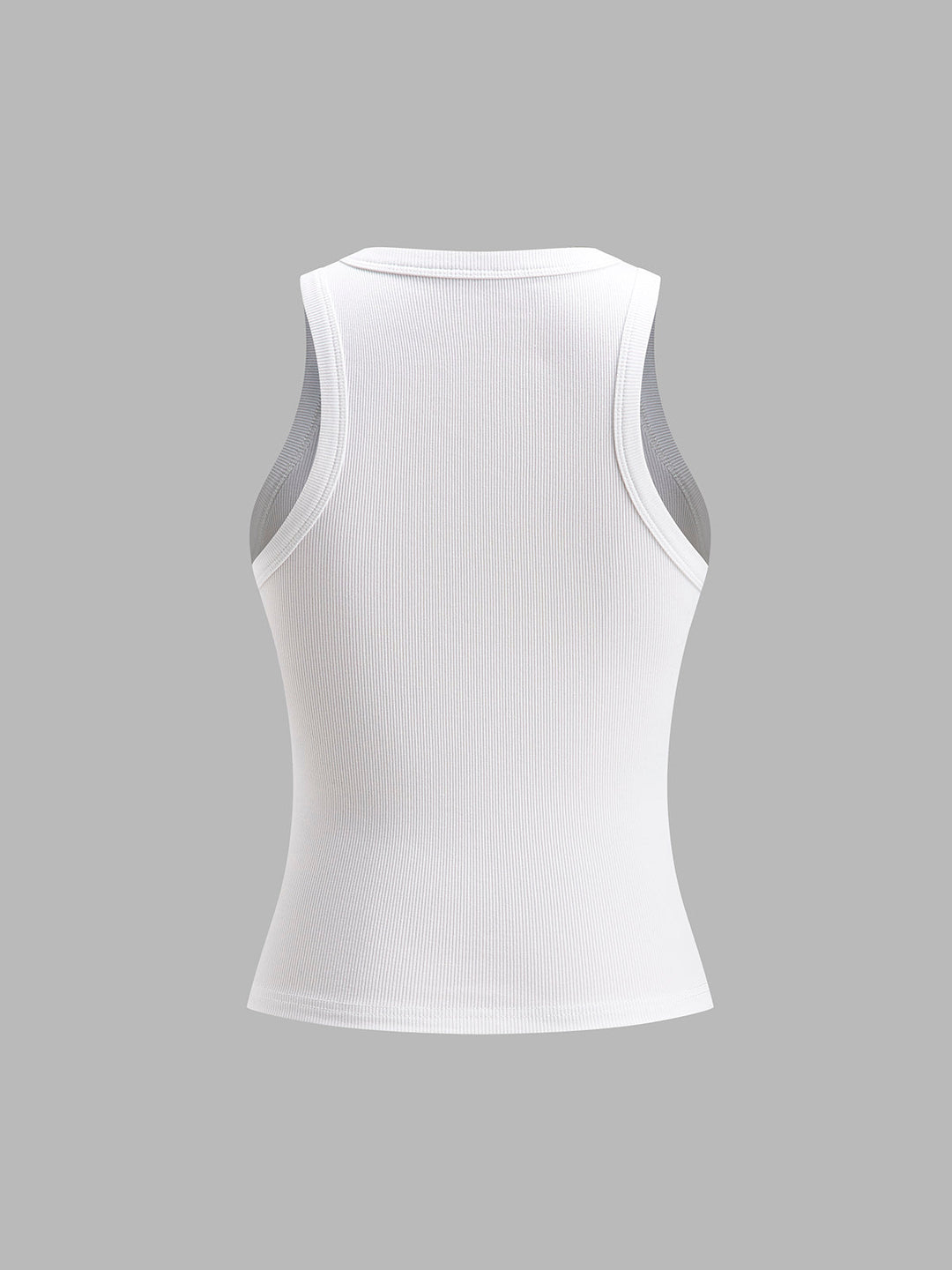 Débardeur Crop Femme en Coton et Polyester, Décolleté Équipage, Disponible en Blanc et Noir, Confortable et Élégant-4