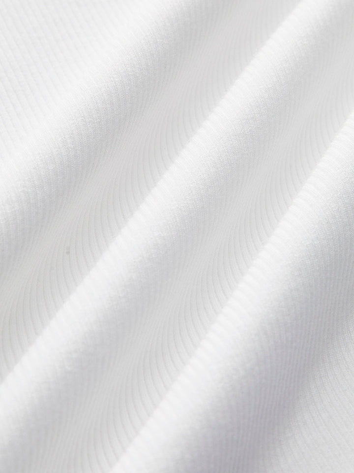 Débardeur Crop Femme en Coton et Polyester, Décolleté Équipage, Disponible en Blanc et Noir, Confortable et Élégant-5