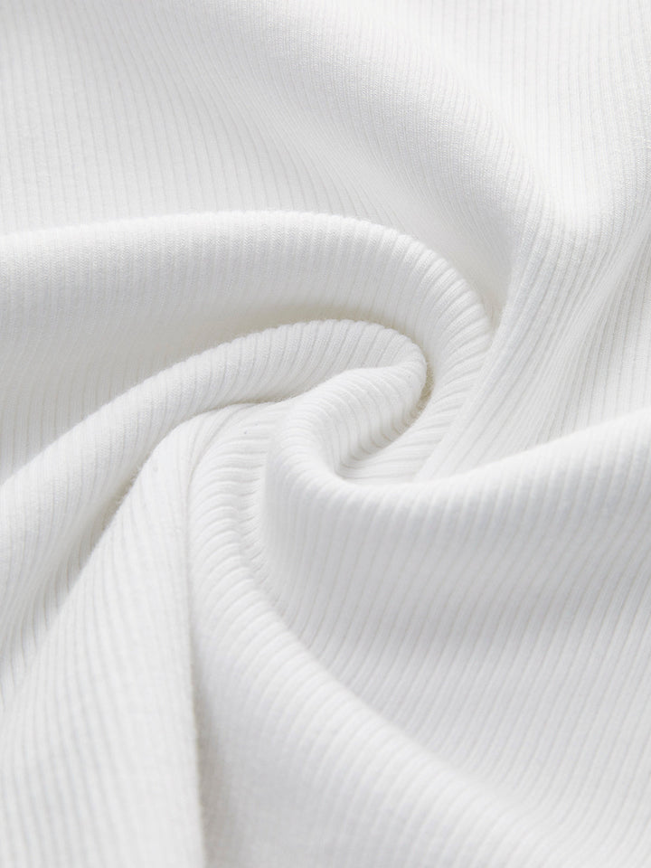Débardeur Crop Femme en Coton et Polyester, Décolleté Équipage, Disponible en Blanc et Noir, Confortable et Élégant-6