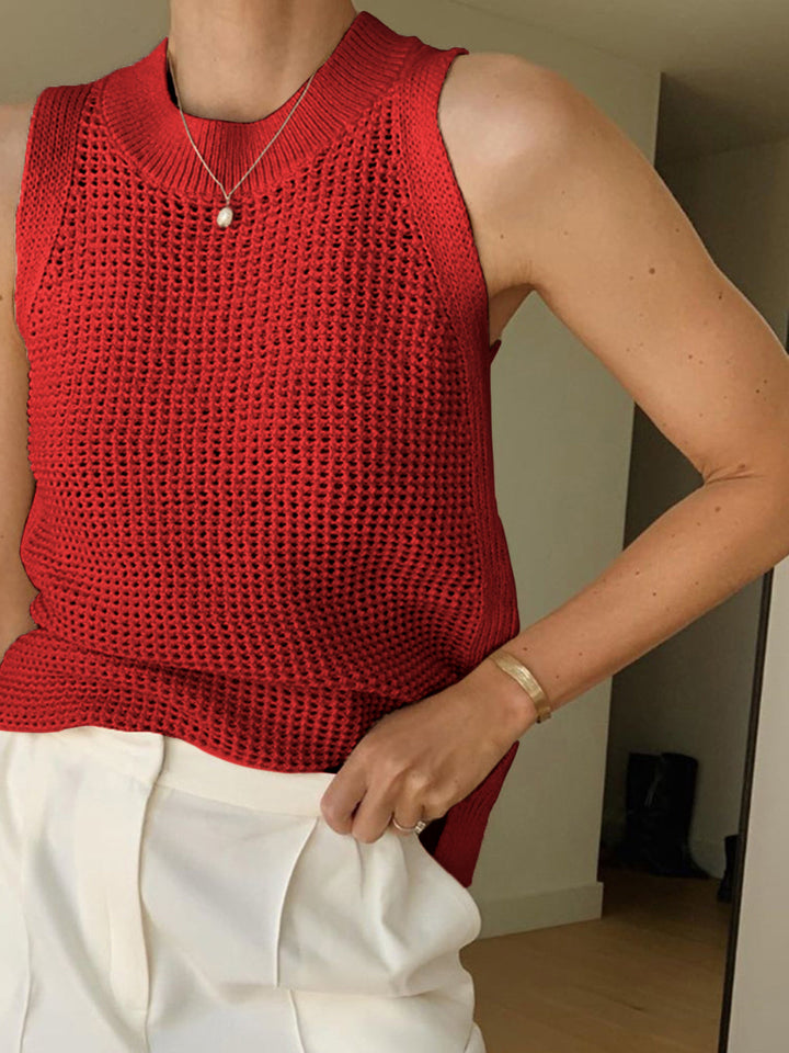 Variant image for Débardeur en Tricot Solide Sans Manches pour Homme - Débardeur Confortable en Polyester Léger Noir ou Blanc-16