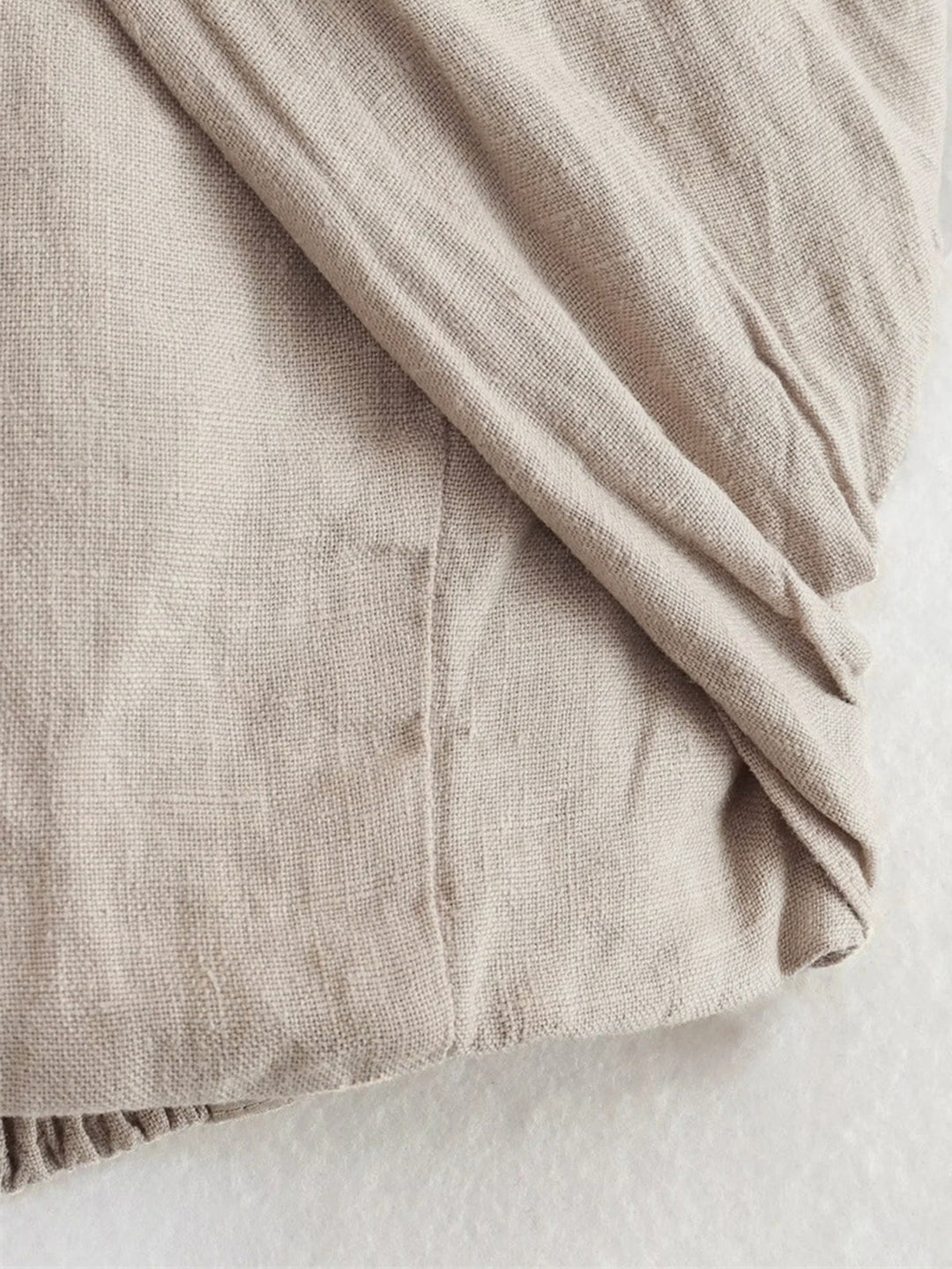 Haut Femme Halter en Lin et Coton Blanc – Design Croisé, Confortable et Élégant-5
