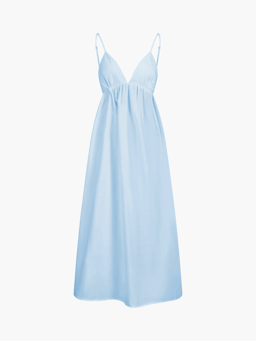 Variant image for Robe Longue Femme en Coton Sans Manches Décolleté en V – Robe Longue Été Maxi Chic et Décontractée-26